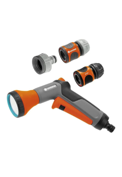 Pistolet d'aaosage Gardena classic avec raccords 13 mm (1/2") et 15mm (5/8") 5 pièces
